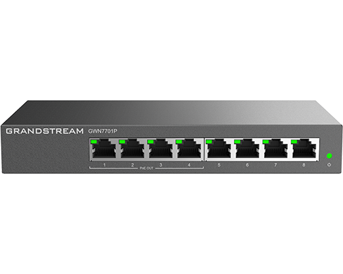 Switch 8 Puertos Gigabit 4 Puertos PoE Grandstream GWN7701P