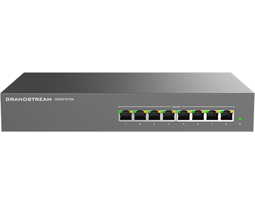 Switch 8 Puertos Gigabit PoE Grandstream GWN7701PA