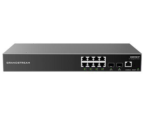 Switch 8 Puertos Gigabit PoE Grandstream GWN7801P