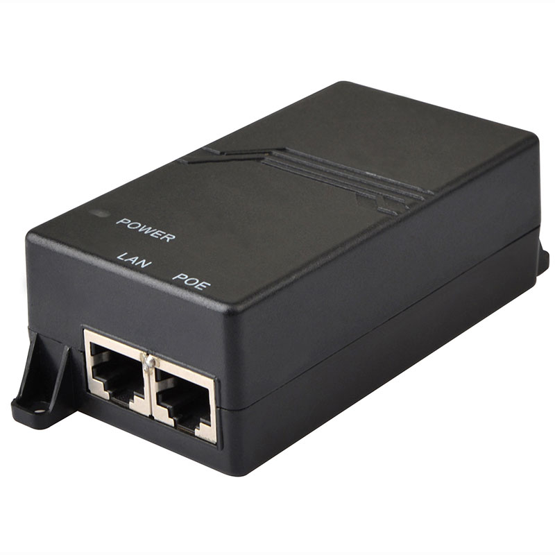 Inyector PoE 48VDC 0.5A (24W) Gigabit Ethernet