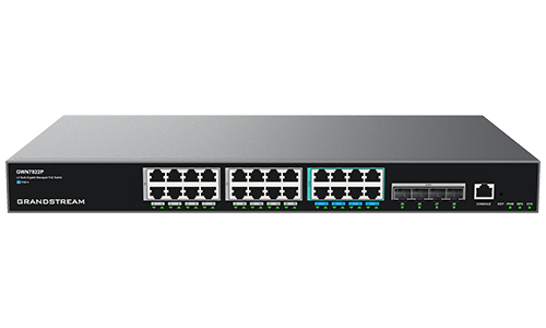 Switch 24 Puertos Gigabit PoE Grandstream Capa 3 GWN7822P