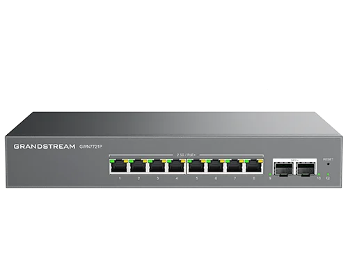 Switch 8 Puertos 2.5 Gigabit PoE Grandstream GWN7721P